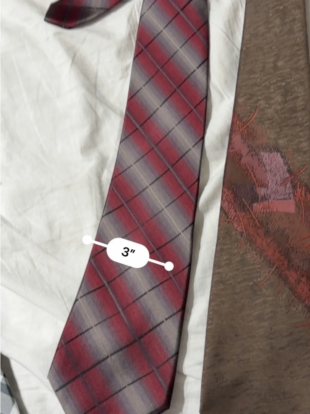 Pierre Balmain Brown Tie with Red & Purple Accents